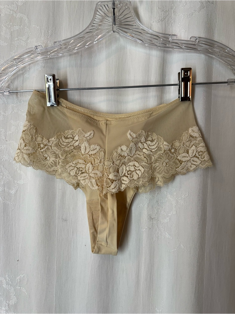 Vintage La Perla Lace-Trim Thong Panty - Picture 2 of 7